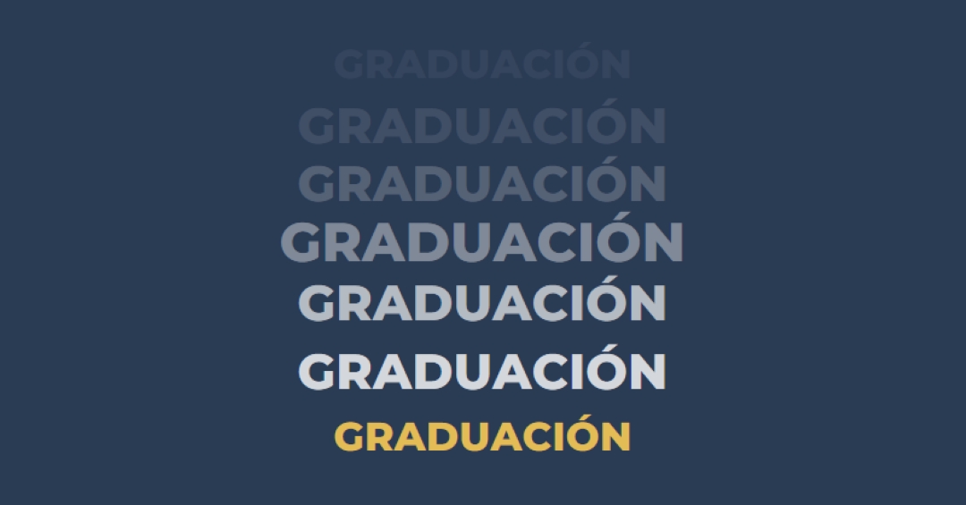 Muchas graduaciones blue modern-bold