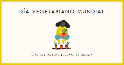 Es el Día Mundial vegetariano white modern-simple