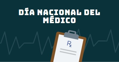 Hoy es el Día Nacional del Médico blue modern-simple