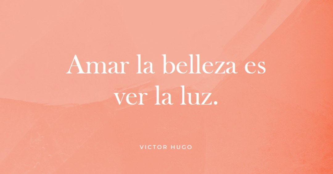 Amor, belleza y luz pink modern-simple