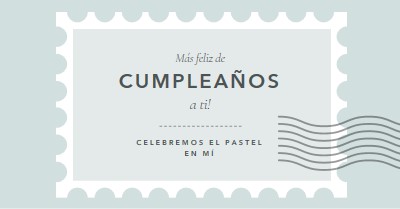 Maravilloso cumpleaños blue modern-simple