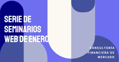 Serie de seminarios web de enero blue modern-bold