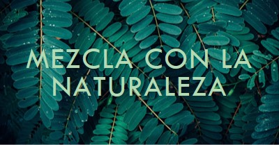 Mezclar con la naturaleza green modern-simple