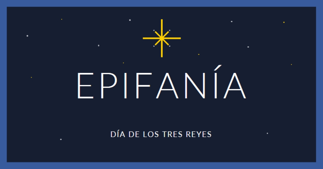 Observando la epifanía blue modern-simple