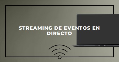 Streaming de eventos en directo gray modern-bold