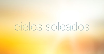 Cielos soleados yellow modern-simple