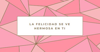 Retornos felices pink modern-simple