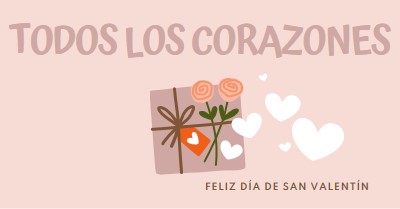 Todos los corazones pink whimsical-color-block