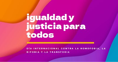 Día Internacional de Honor contra la Homofobia purple modern-bold