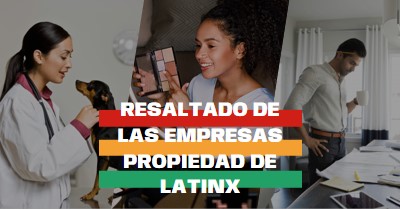 Celebrar negocios propiedad de Latinx white modern-simple