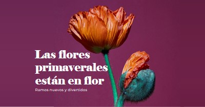 Flores frescas purple modern-simple