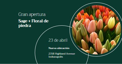 Gran apertura de boutique floral green modern-simple