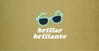 Brilla el sol brillante green vintage-retro