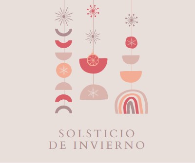 Un precioso solsticio de invierno gray organic-boho