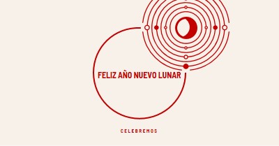 Celebrar el Año Nuevo Lunar white modern-simple