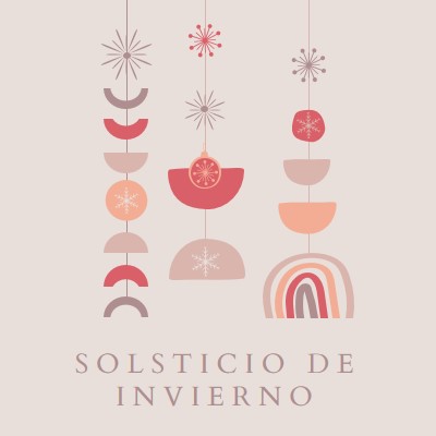 Un precioso solsticio de invierno gray organic-boho