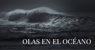 Olas oceánicas oscuras gray modern-simple