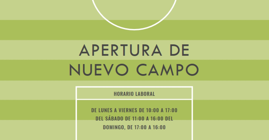 Objetivos de campo green modern-geometric-&-linear