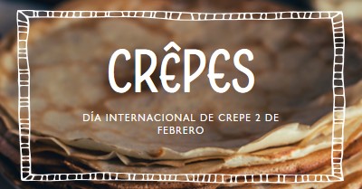 Un crepe a la vez brown whimsical-line