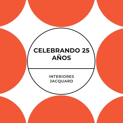 Celebrando 25 años orange modern-geometric-&-linear