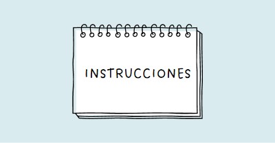 Tus instrucciones blue whimsical-line