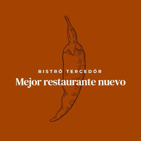 Somos el mejor restaurante nuevo red modern-simple