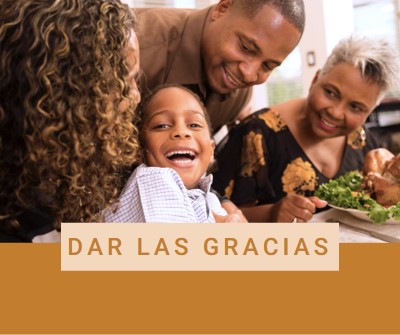 Dar las gracias brown modern-simple