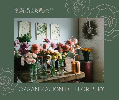 Poder de flores green organic-simple