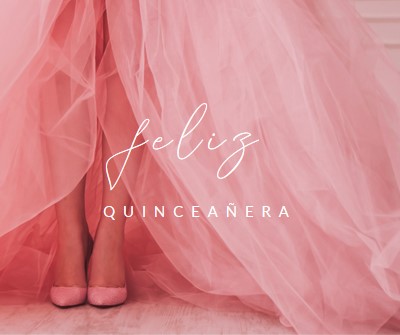 Quinceanera colores pink modern-simple