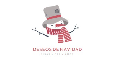 Deseos de Navidad white modern-simple