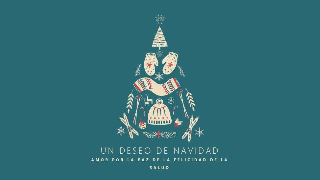 Todo lo que quiero para Navidad green modern-simple