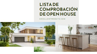 Lista de comprobación de casa abierta white modern-simple