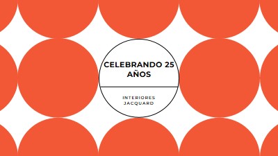 Celebrando 25 años orange modern-geometric-&-linear