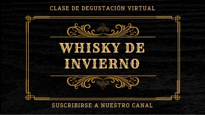 Whisky de invierno black vintage-retro