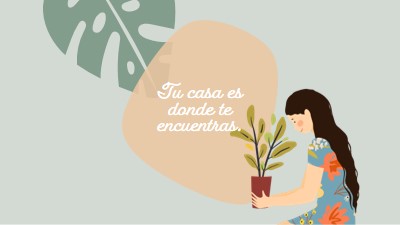 El hogar está dondequiera que estés gray organic-simple