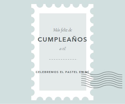 Maravilloso cumpleaños blue modern-simple