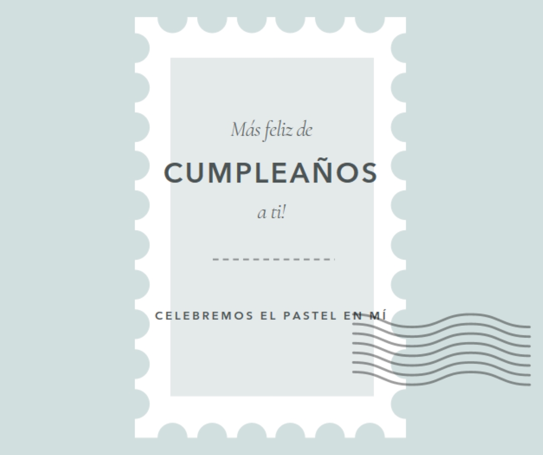 Maravilloso cumpleaños blue modern-simple
