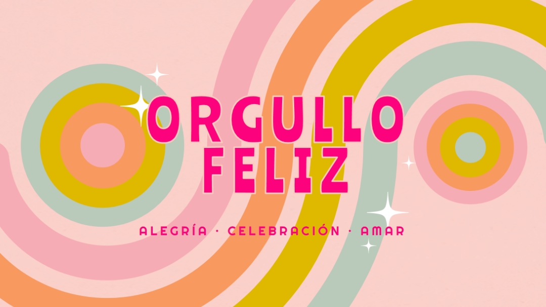 Alegría, celebración, amor pink vintage-retro