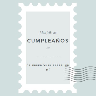 Maravilloso cumpleaños blue modern-simple