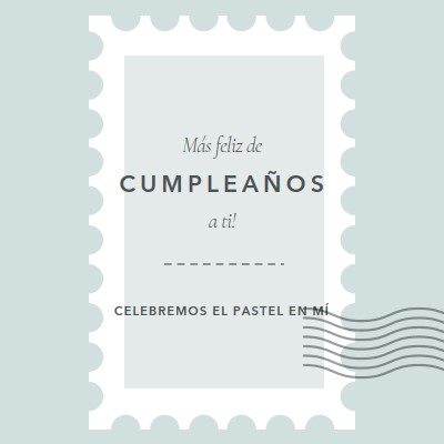 Maravilloso cumpleaños blue modern-simple