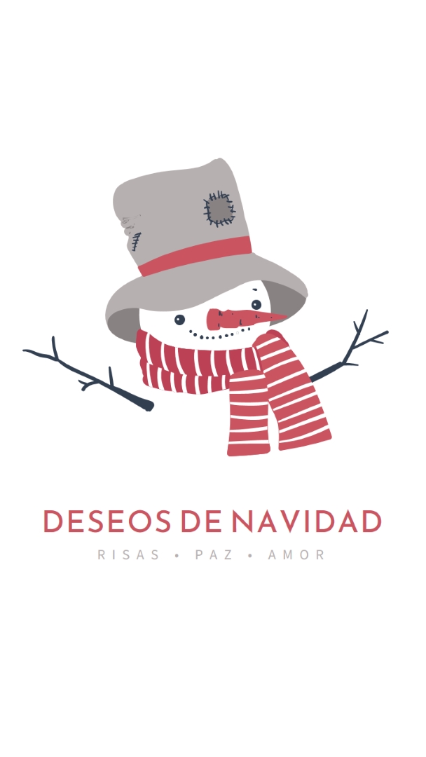 Deseos de Navidad white modern-simple