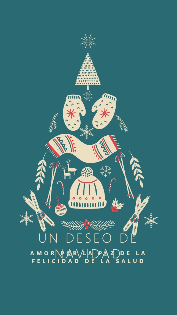 Todo lo que quiero para Navidad green modern-simple