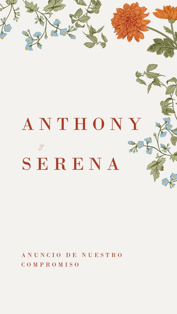 Flores de amor white vintage-botanical