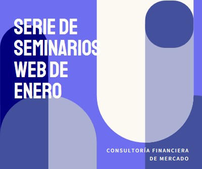 Serie de seminarios web de enero blue modern-bold