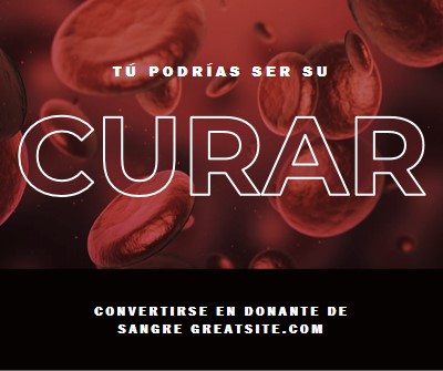 Convertirse en donante de sangre red modern-simple