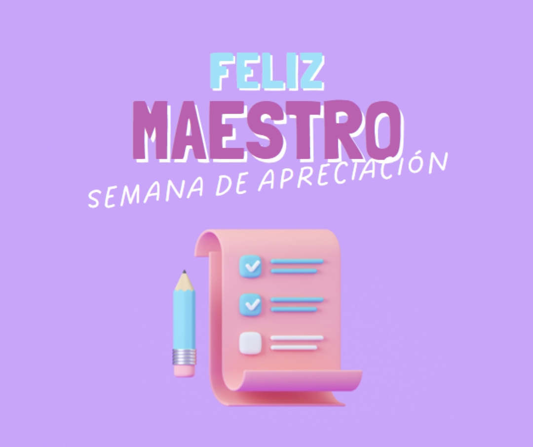 Semana de apreciación del profesor purple whimsical-color-block