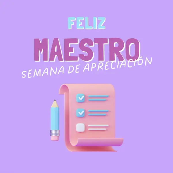 Semana de apreciación del profesor purple whimsical-color-block