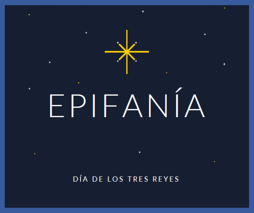 Observando la epifanía blue modern-simple