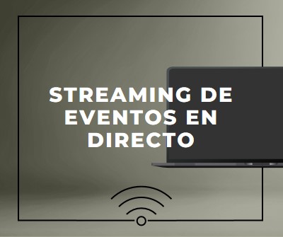 Streaming de eventos en directo gray modern-bold