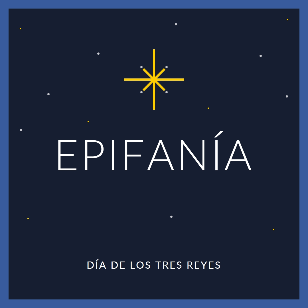 Observando la epifanía blue modern-simple